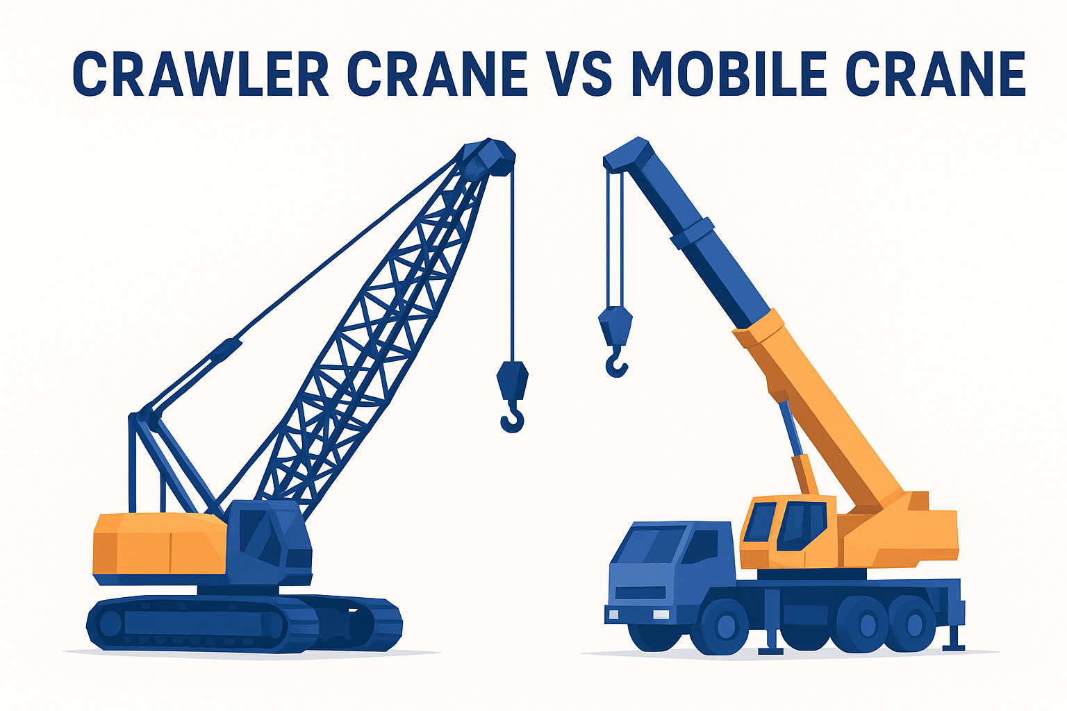 Crawler Crane vs Mobile Crane: Key Differences and Costs