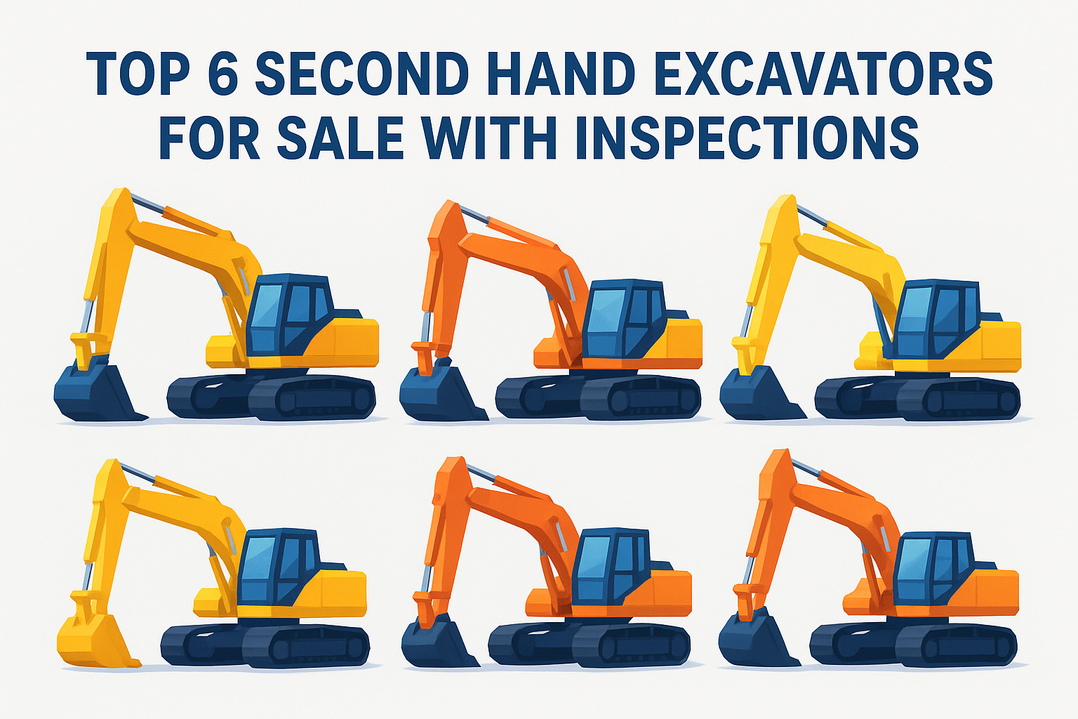 Top 6 Second Hand Excavators for Sale With Inspections