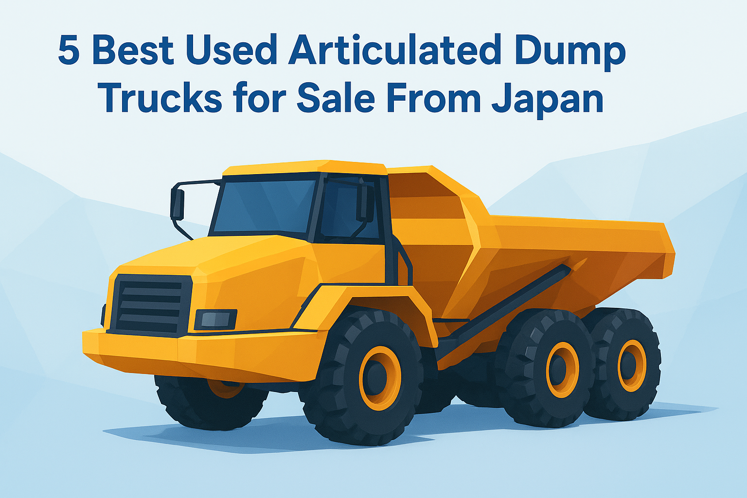 5 Best Used Articulated Dump Trucks for Sale From Japan