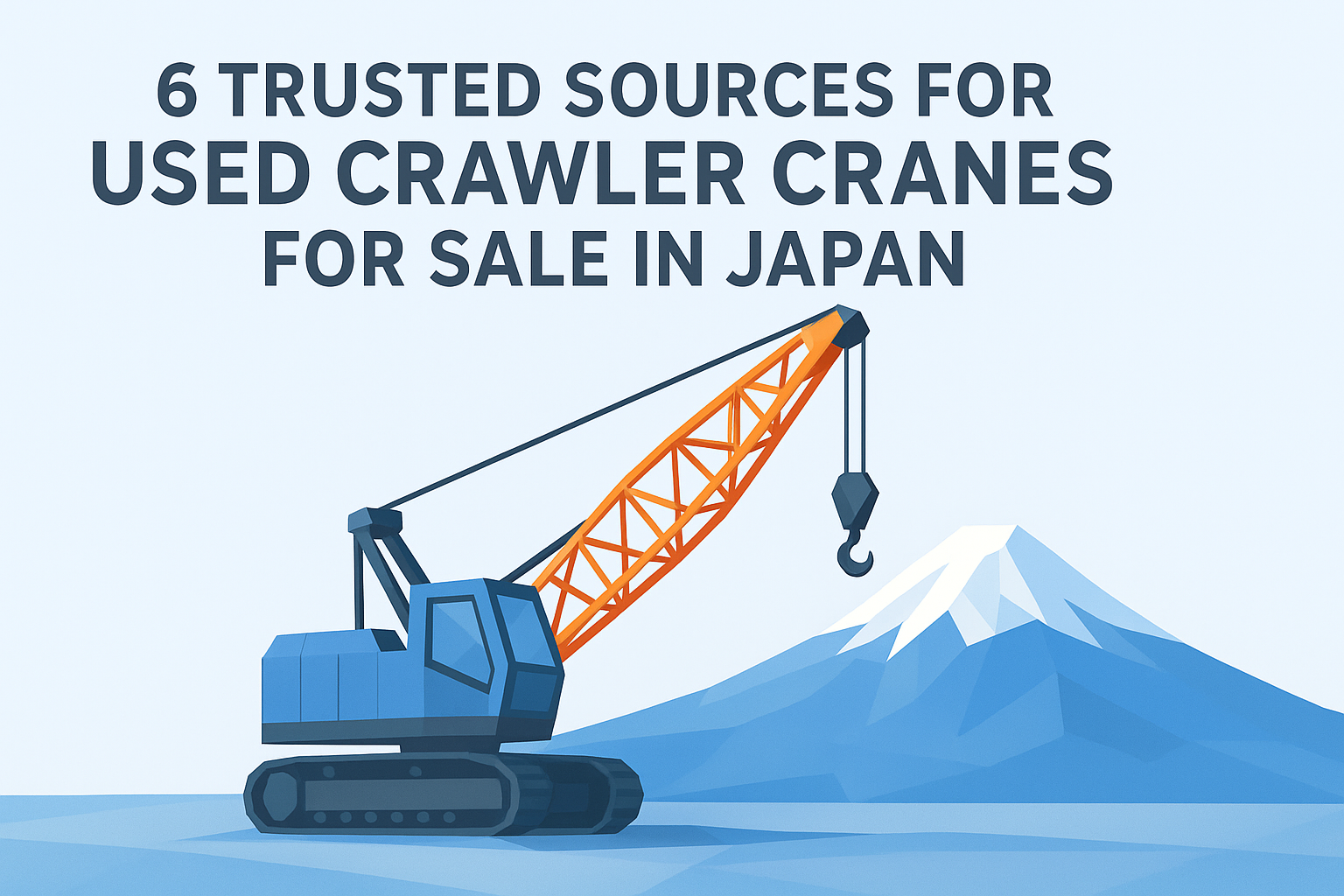 6 Trusted Sources For Used Crawler Cranes For Sale In Japan