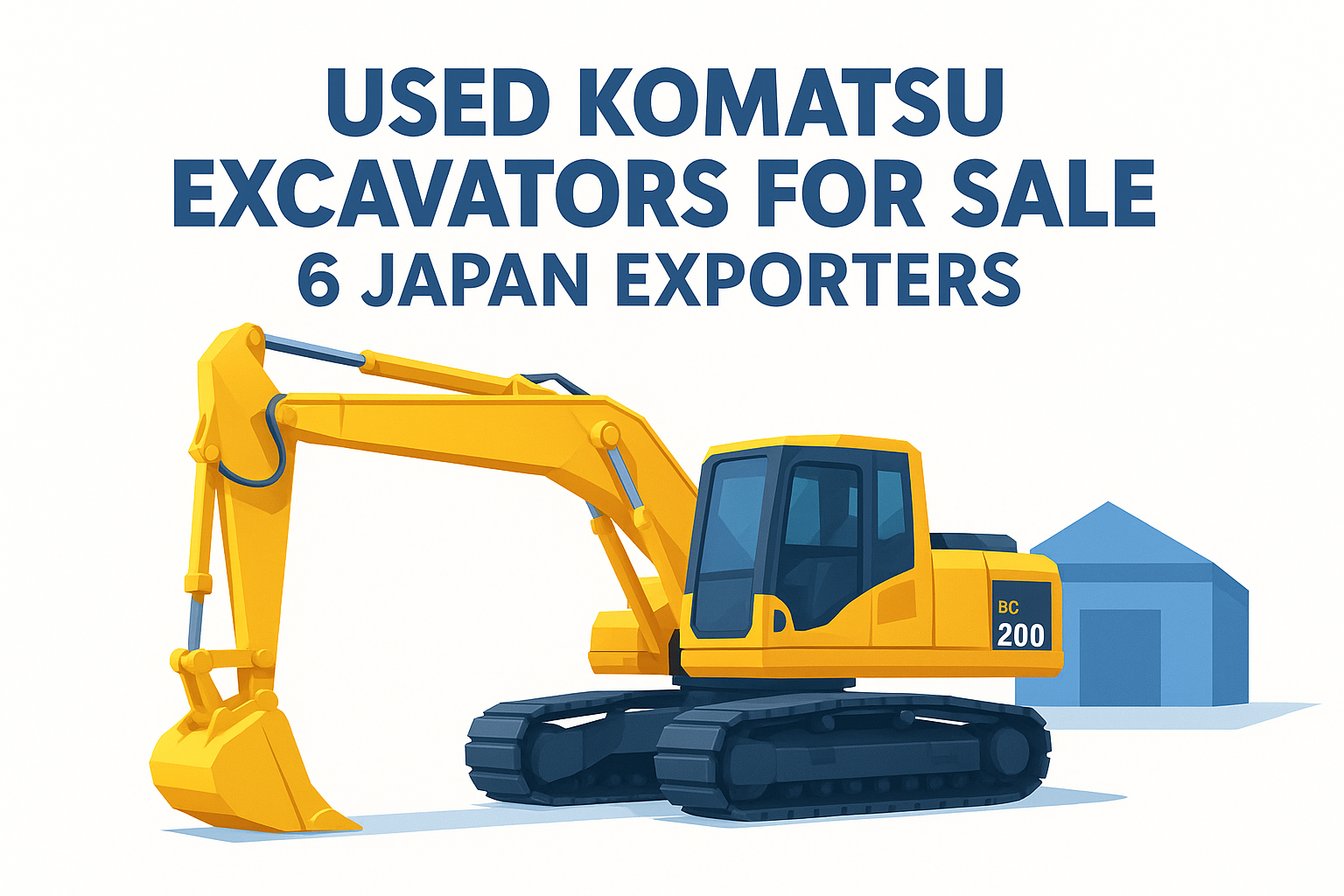 Used Komatsu Excavators for Sale: 6 Japan Exporters