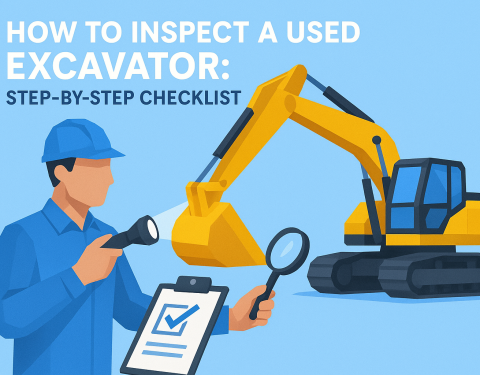 How To Inspect A Used Excavator: Step-by-Step Checklist