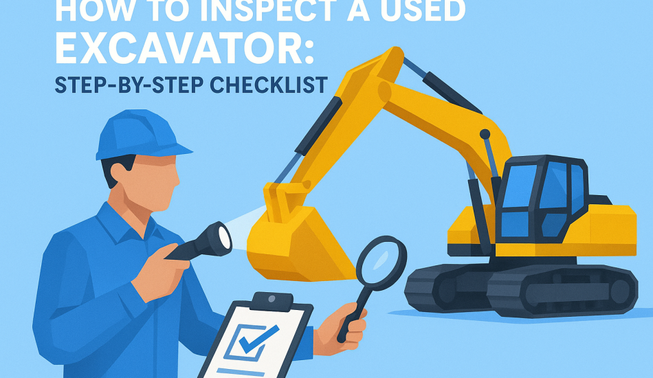 How To Inspect A Used Excavator: Step-by-Step Checklist