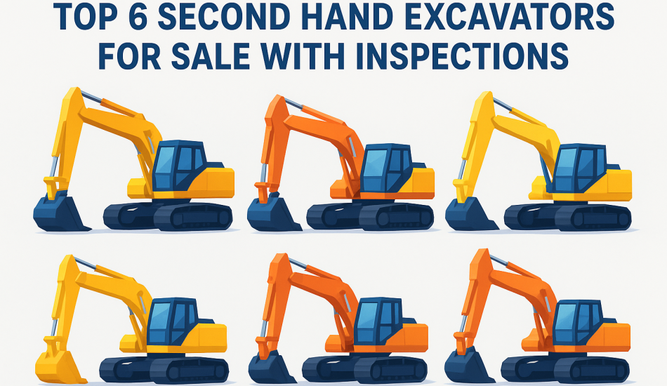 Top 6 Second Hand Excavators for Sale With Inspections
