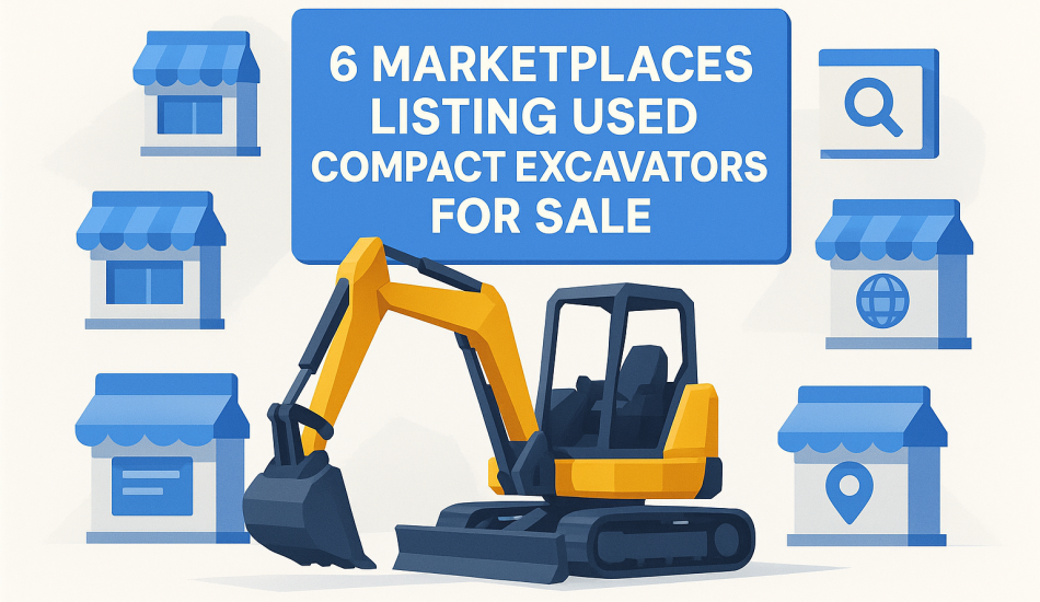 6 Marketplaces Listing Used Compact Excavators For Sale