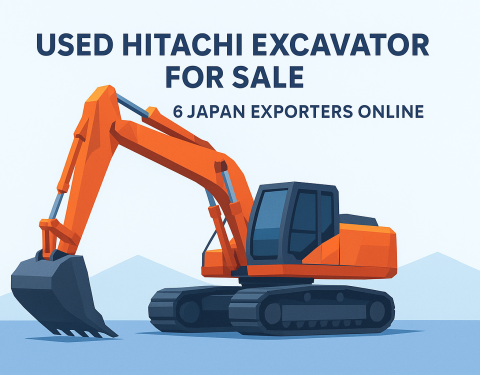 Used Hitachi Excavator for Sale: 6 Japan Exporters Online