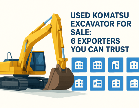 Used Komatsu Excavator for Sale: 6 Exporters You Can Trust