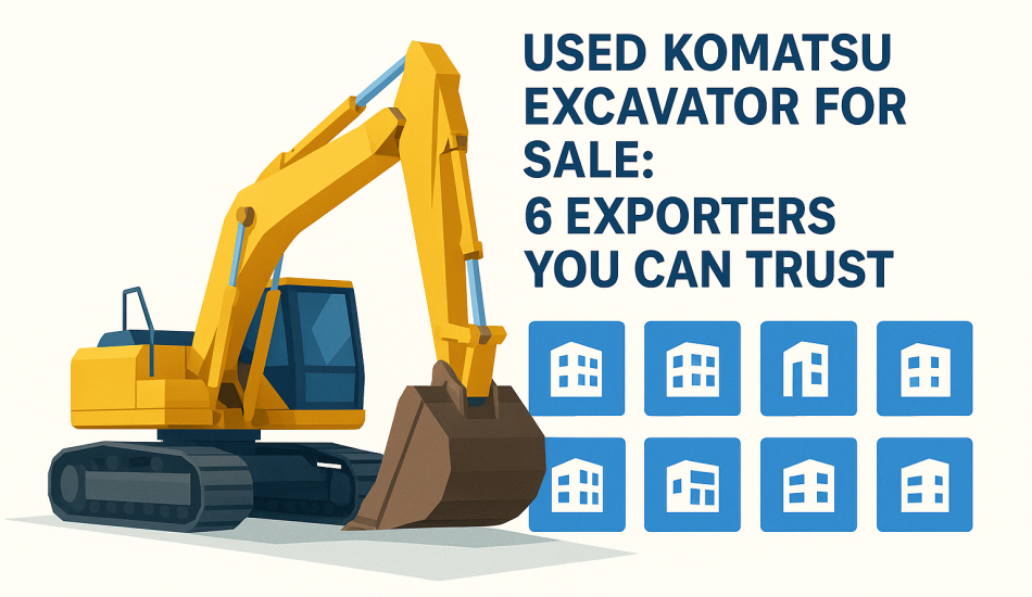 Used Komatsu Excavator for Sale: 6 Exporters You Can Trust