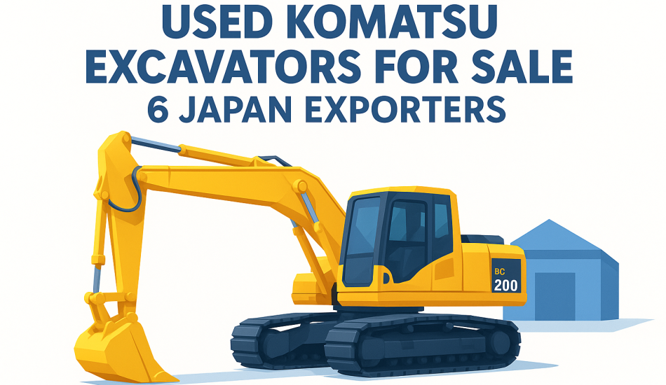 Used Komatsu Excavators for Sale: 6 Japan Exporters