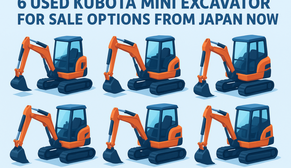 6 Used Kubota Mini Excavator for Sale Options From Japan Now